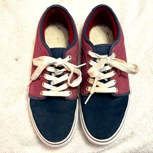 Vans - blue/maroon lace ups